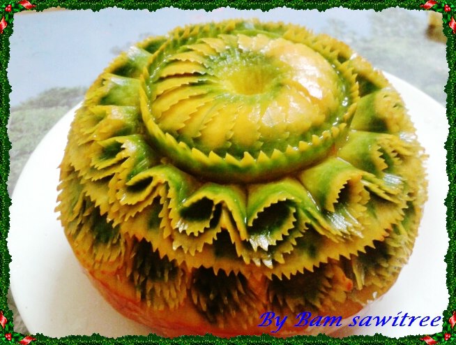 sculture sur fruit