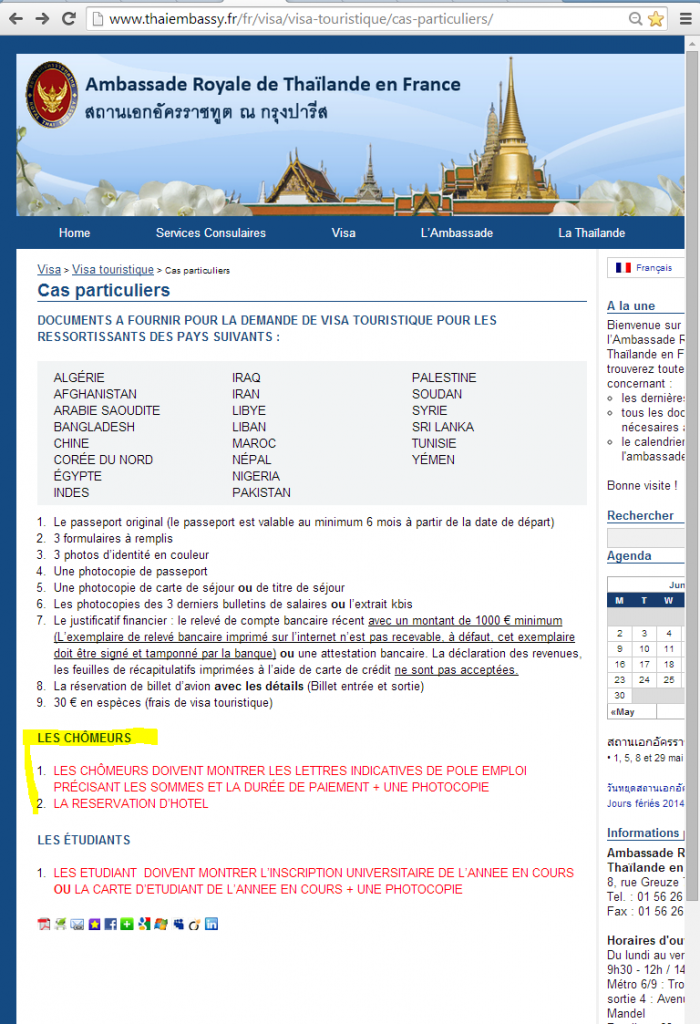 Insolite Chomeurs  Spécial Thailande