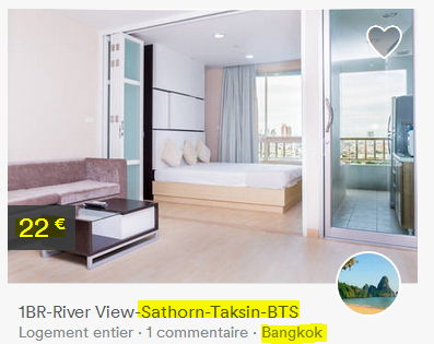 Spécial Thaïlande - Location Thaïlande