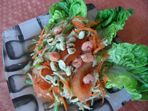 Quoi Que Manger en Thaïlande Salade de Papaye verte (Som Tam) - Nourriture thaï