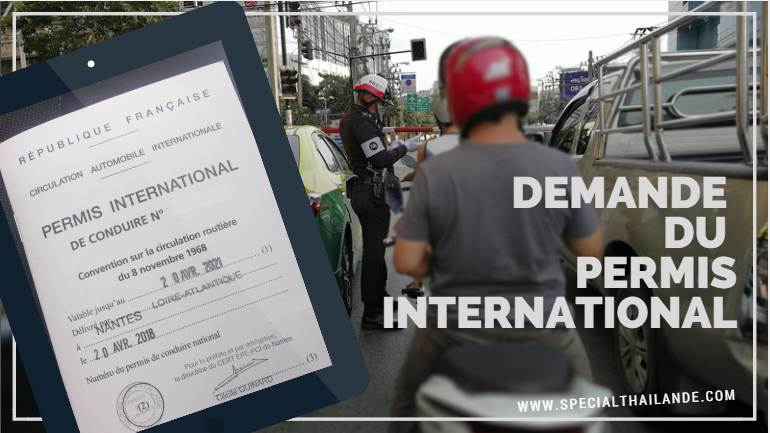 Demande du permis international Thaïlande