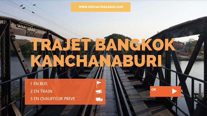 Trajet Bangkok kanchanaburi en bus