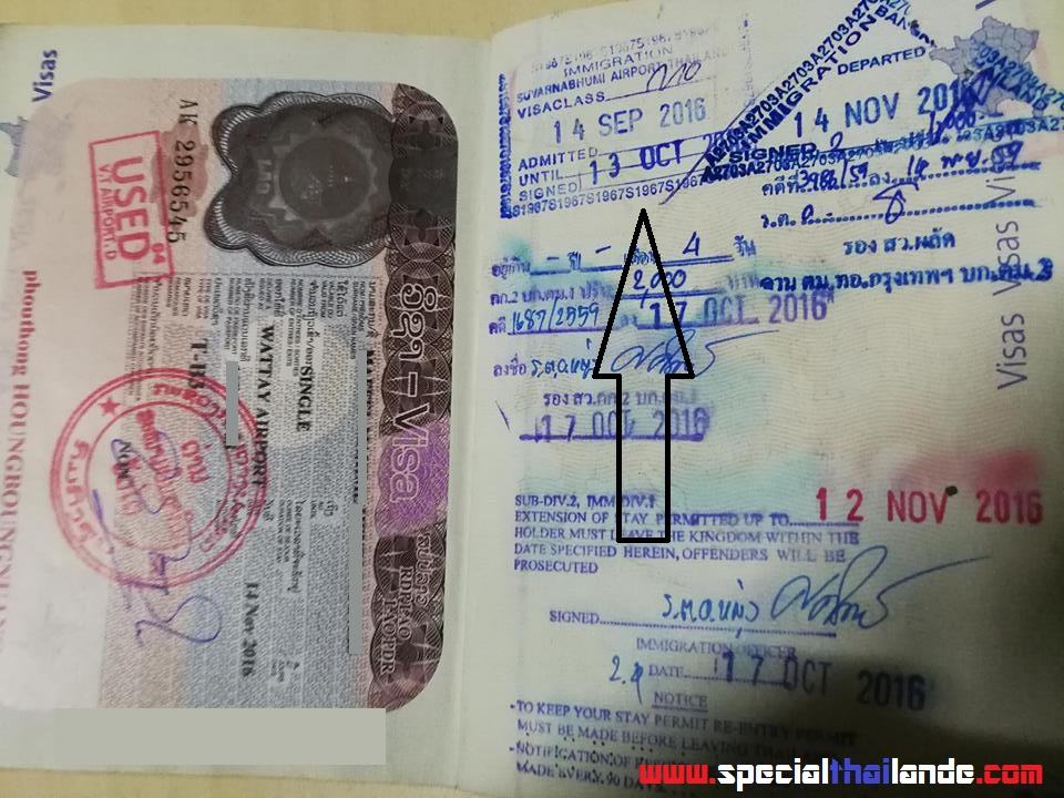 Visa en Thaïlande 